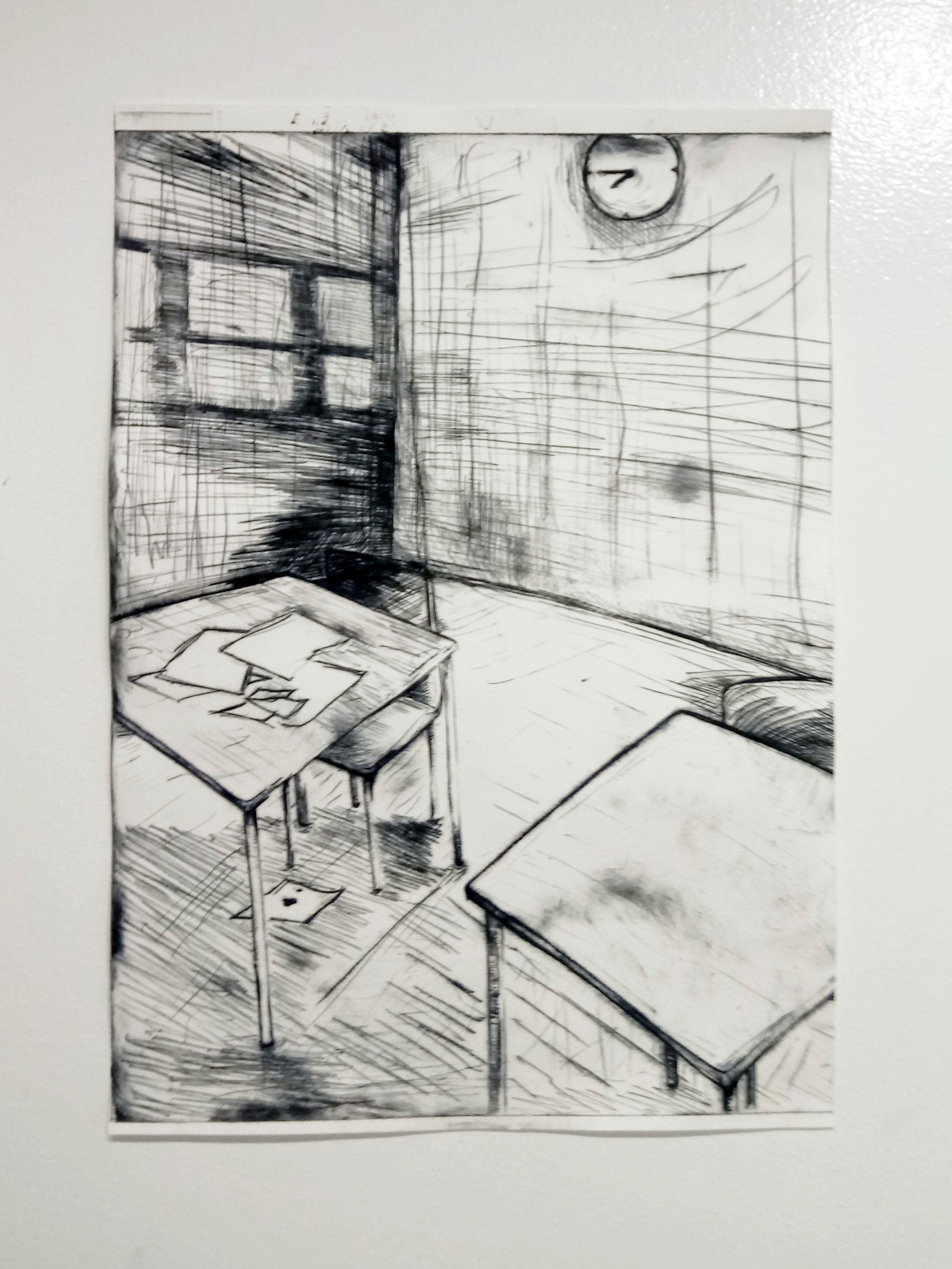 Dry point etching